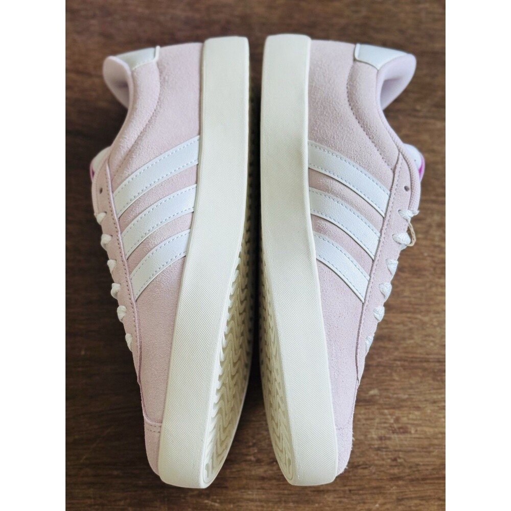 Women’s Size 9.5 adidas VL Court 3.0 Clear Pink Cloud White Off White JP5325 NIB - Picture 4 of 8